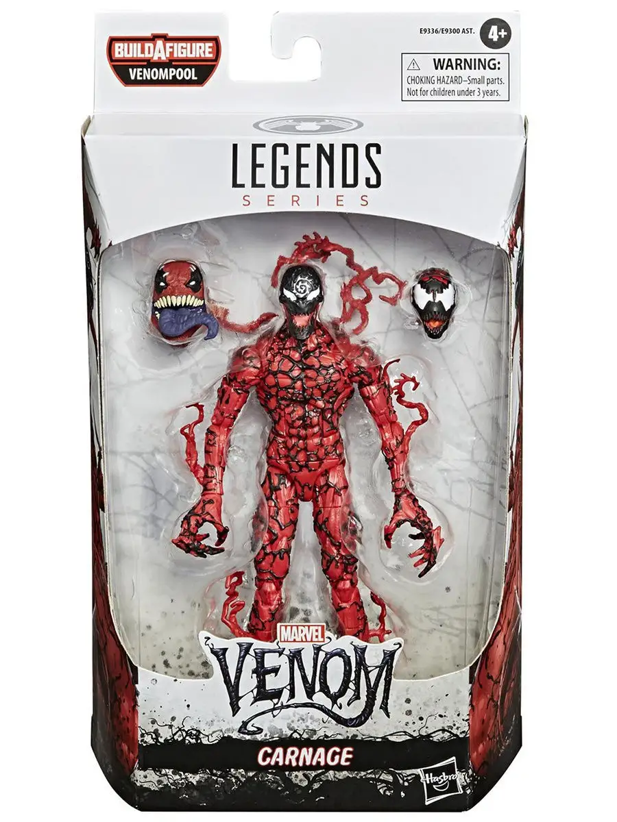 Фигурка Marvel Legends Venom Carnage 15см E9300 Hasbro 16794195 купить в  интернет-магазине Wildberries