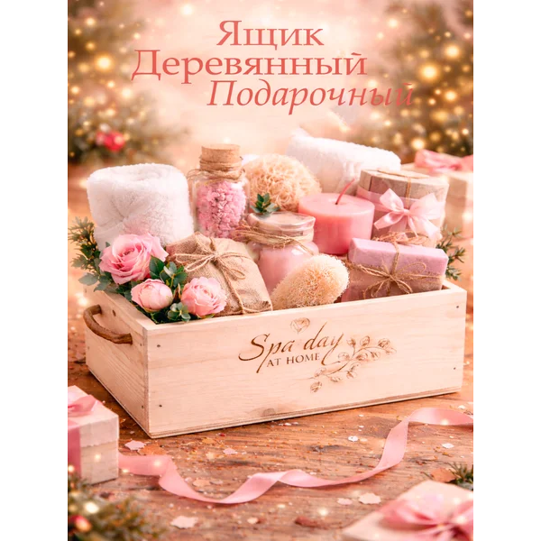 Ящик деревянный подарочный