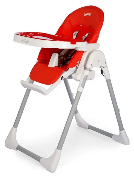BABY STYLE. Стульчик для кормления трансформер складной, красный, фото 3