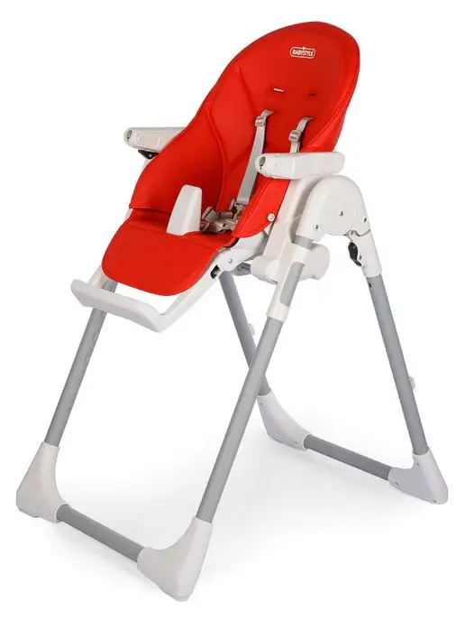 BABY STYLE. Стульчик для кормления трансформер складной, красный, фото 4