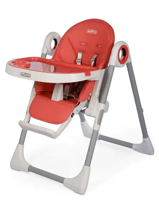 BABY STYLE. Стульчик для кормления ребенка регулируемый, розовый, фото 5