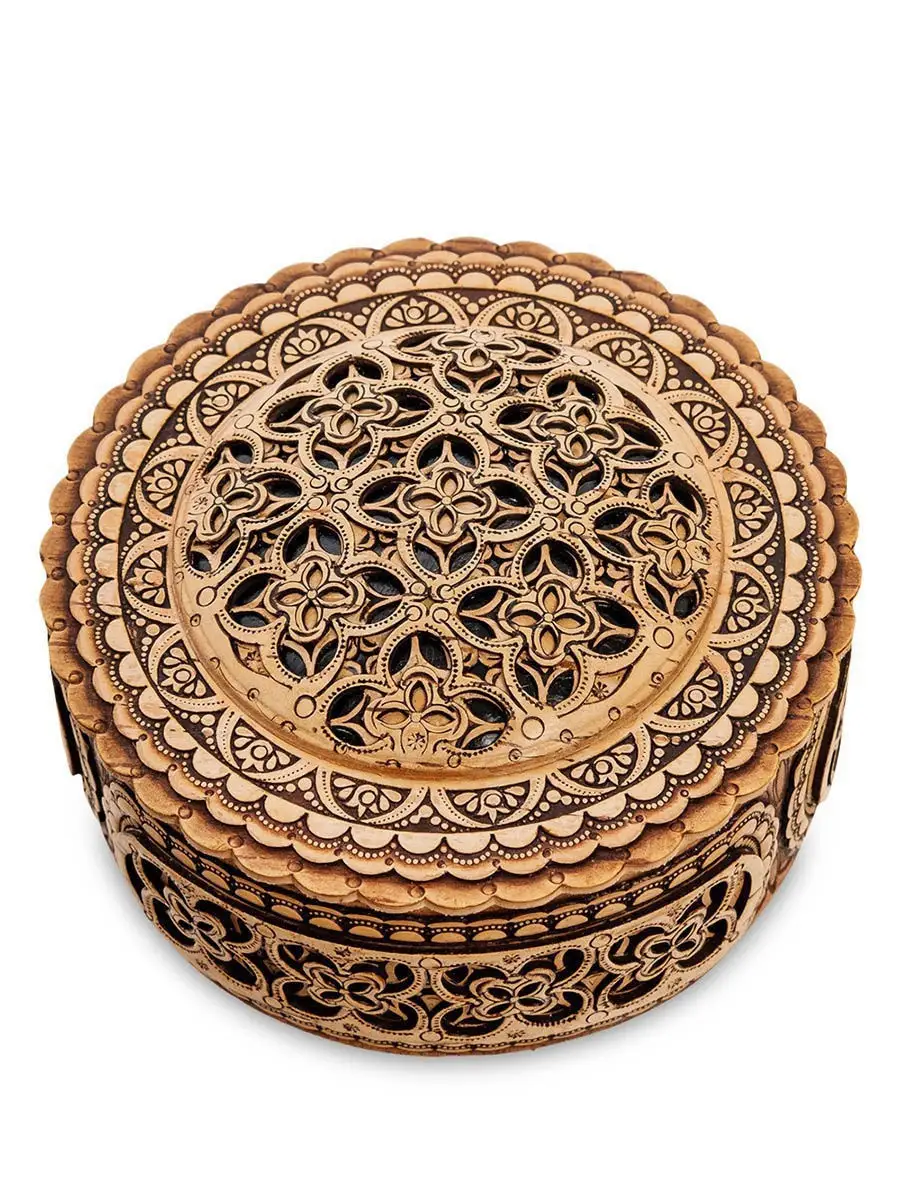 Шкатулка "Сфера" (береста, прорезная)