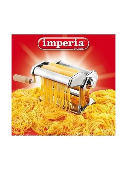 Imperia & Monferrina Итальянская лапшерезка-тестораскатка Imperia 100, серый, фото 5