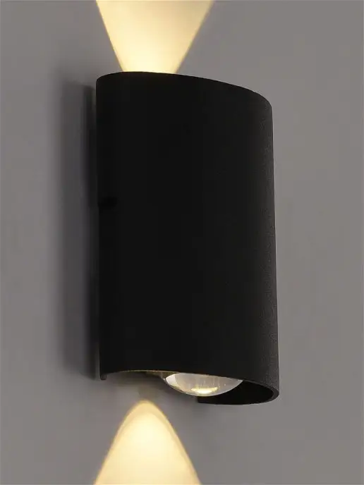 Arte Perfetto Luce Бра на стену светодиодное черное свет вверх-вниз в спальню, черный, фото 2