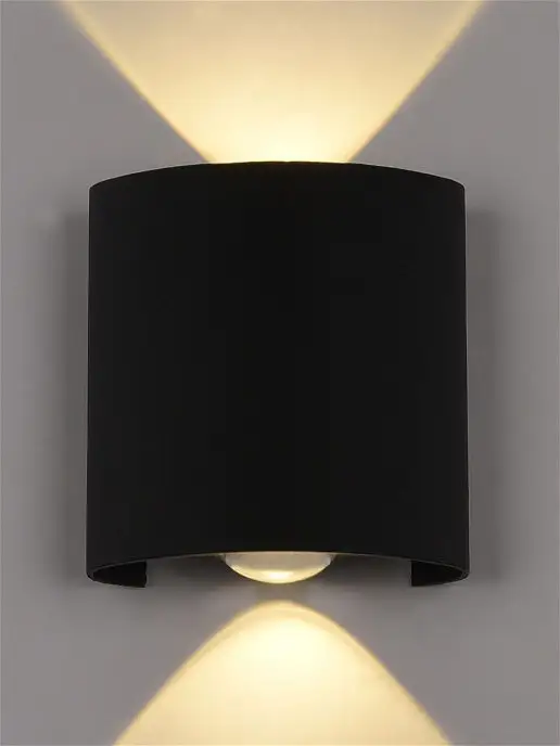 Arte Perfetto Luce Бра на стену светодиодное черное свет вверх-вниз в спальню, черный, фото 3