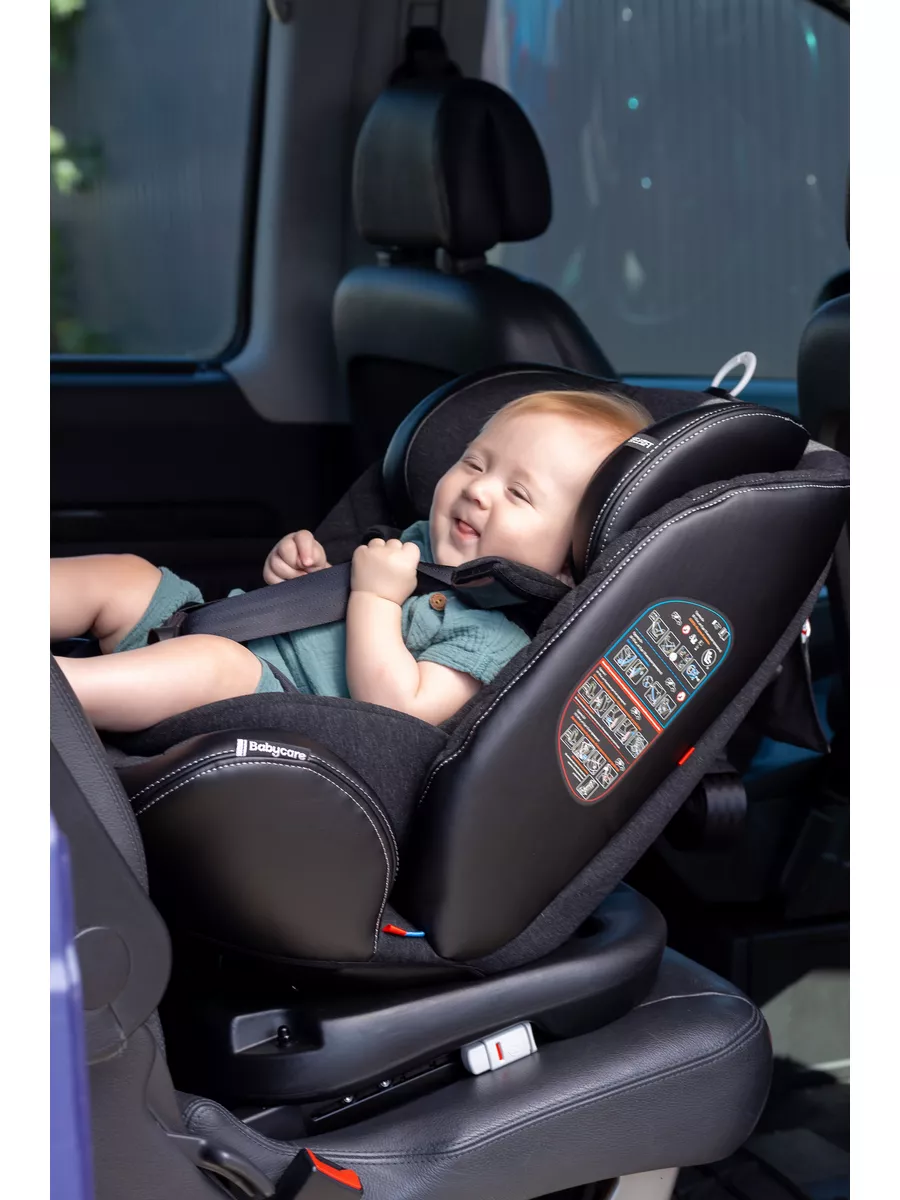 Автокресло поворотное Roys IsoFix Pituso Розово-Серый 0-36 кг