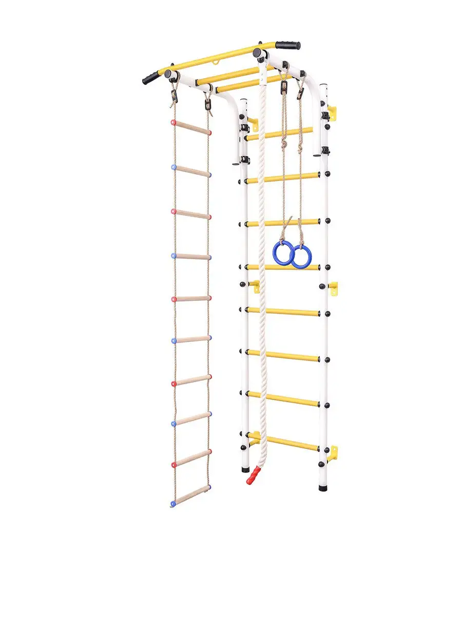 Шведская стенка, навесной турник, веревочная лестница, гимнастические  кольца, канат TURNIK.COM 16966800 купить в интернет-магазине Wildberries