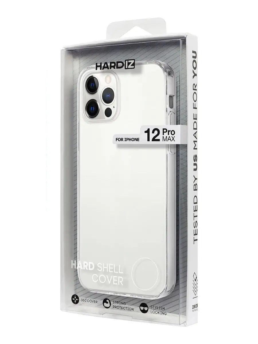 Защитная комбинированная панель HARDIZ Hybrid Case for iPhone 12 Pro Max -  Clear/Прозрачный Hardiz 17030628 купить в интернет-магазине Wildberries