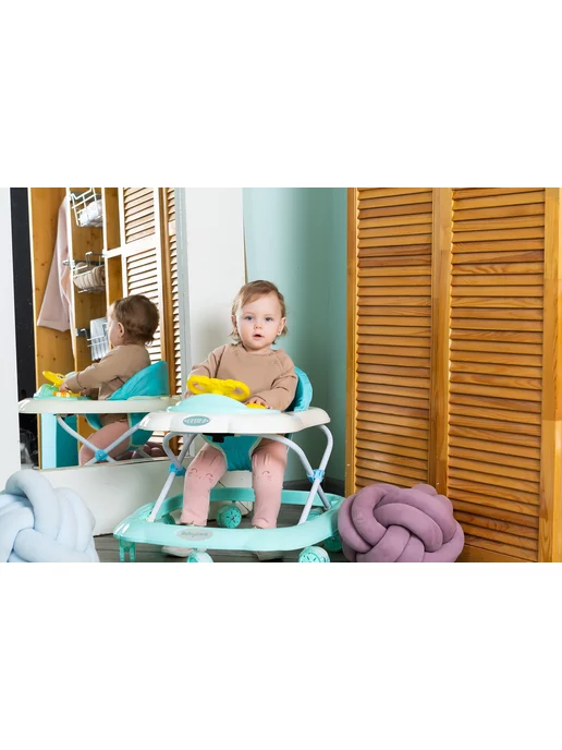 babycare Ходунки каталка Optima, съемная игровая панель, белый, фото 6
