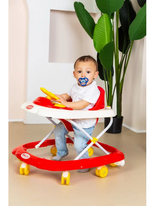 babycare Ходунки каталка Optima, съемная игровая панель, голубой, фото 7