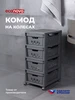 Комод для вещей пластиковый с ящиками узкий тумба органайзер Econova 178090811 купить за 2 373 ₽ в интернет‑магазине Wildberries