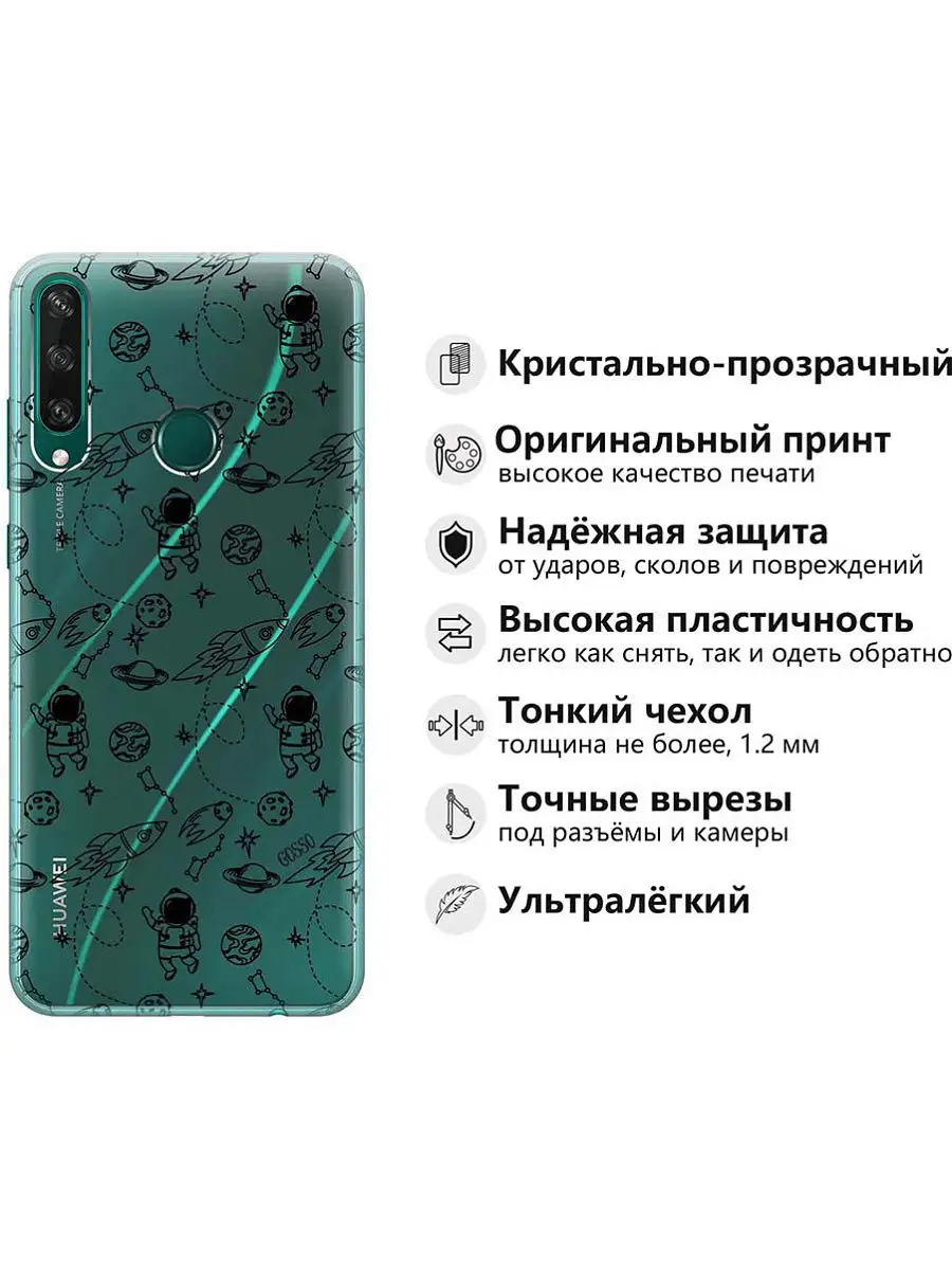 Чехол на Huawei Y6P Huawei 17079047 купить за 80 ₽ в интернет-магазине Wildberries