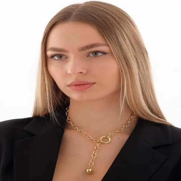 Кулон на цепочке «Цепь» шар на нити