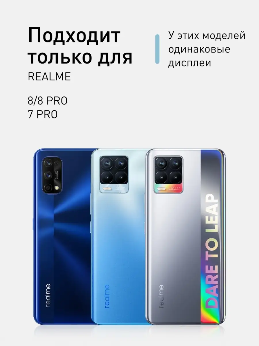 Защитное стекло на Realme 8, 8 Pro, 7 Pro Rosco 17106040 купить в  интернет-магазине Wildberries