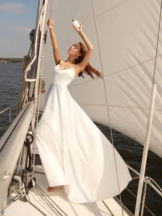 OZEROVA Wedding Dress Свадебное платье белое, белый, фото 2