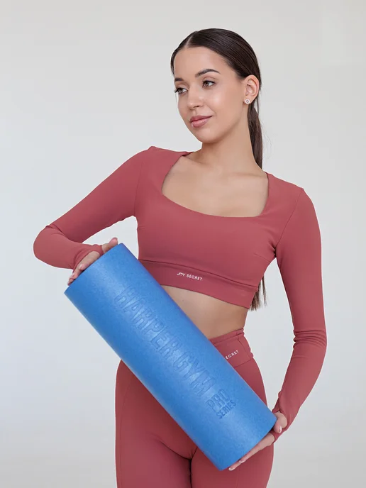 Harper Gym Pro Series Ролик массажный валик для спины МФР, синий, фото 4