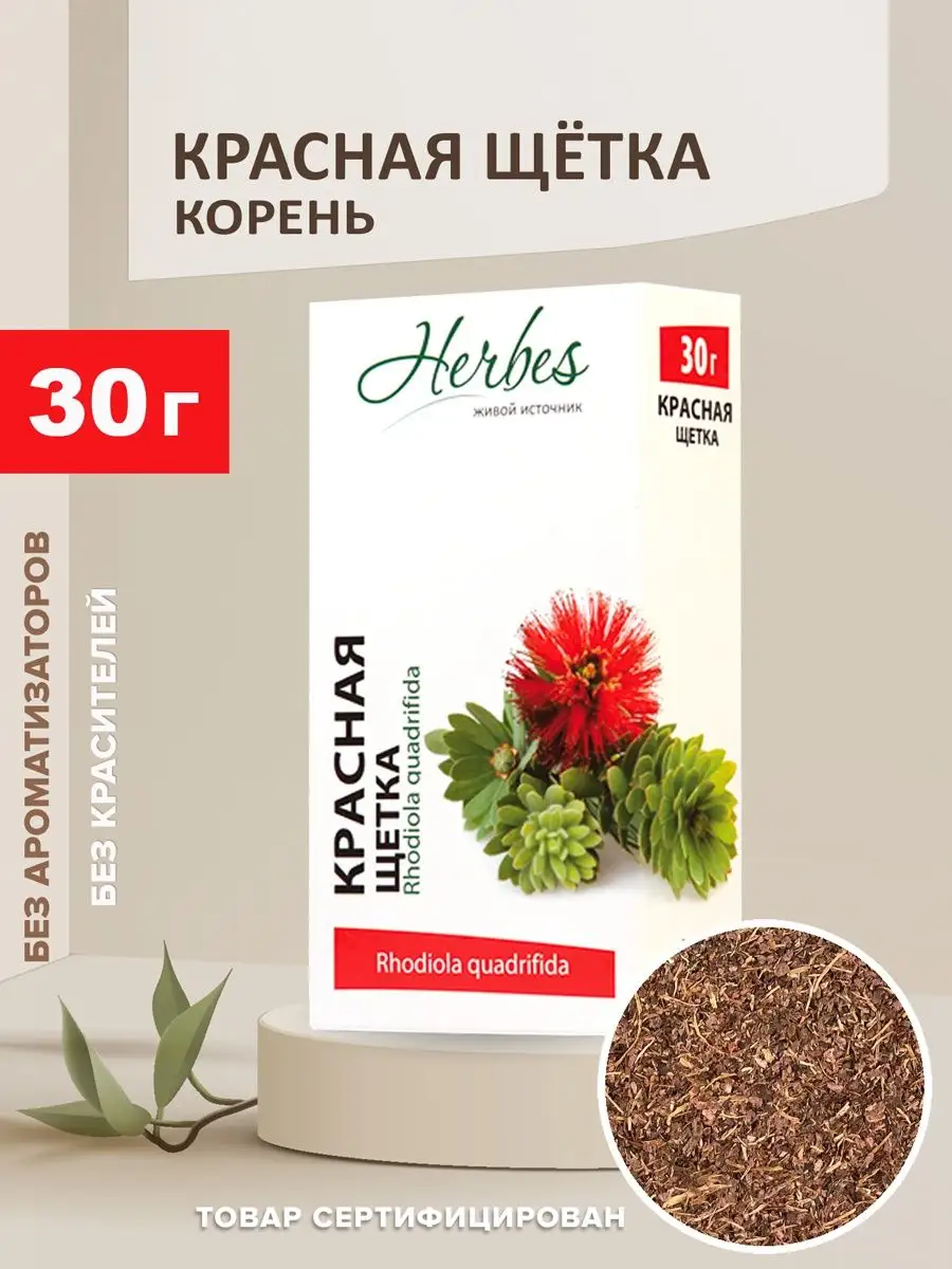 Красная щетка корень россыпь 30г Herbes 17190198 купить в интернет-магазине  Wildberries