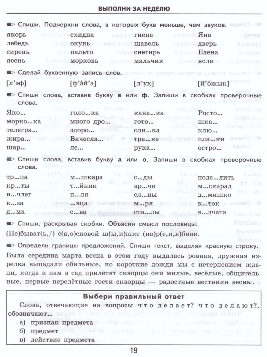 Тренировочные примеры по Русскому языку 2 класс. ФГОС Экзамен 17206501  купить в интернет-магазине Wildberries