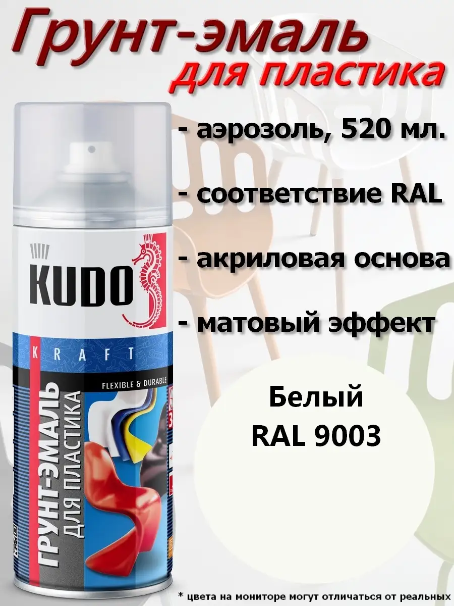 Spray paint fast dry acrylic RAL KUDO