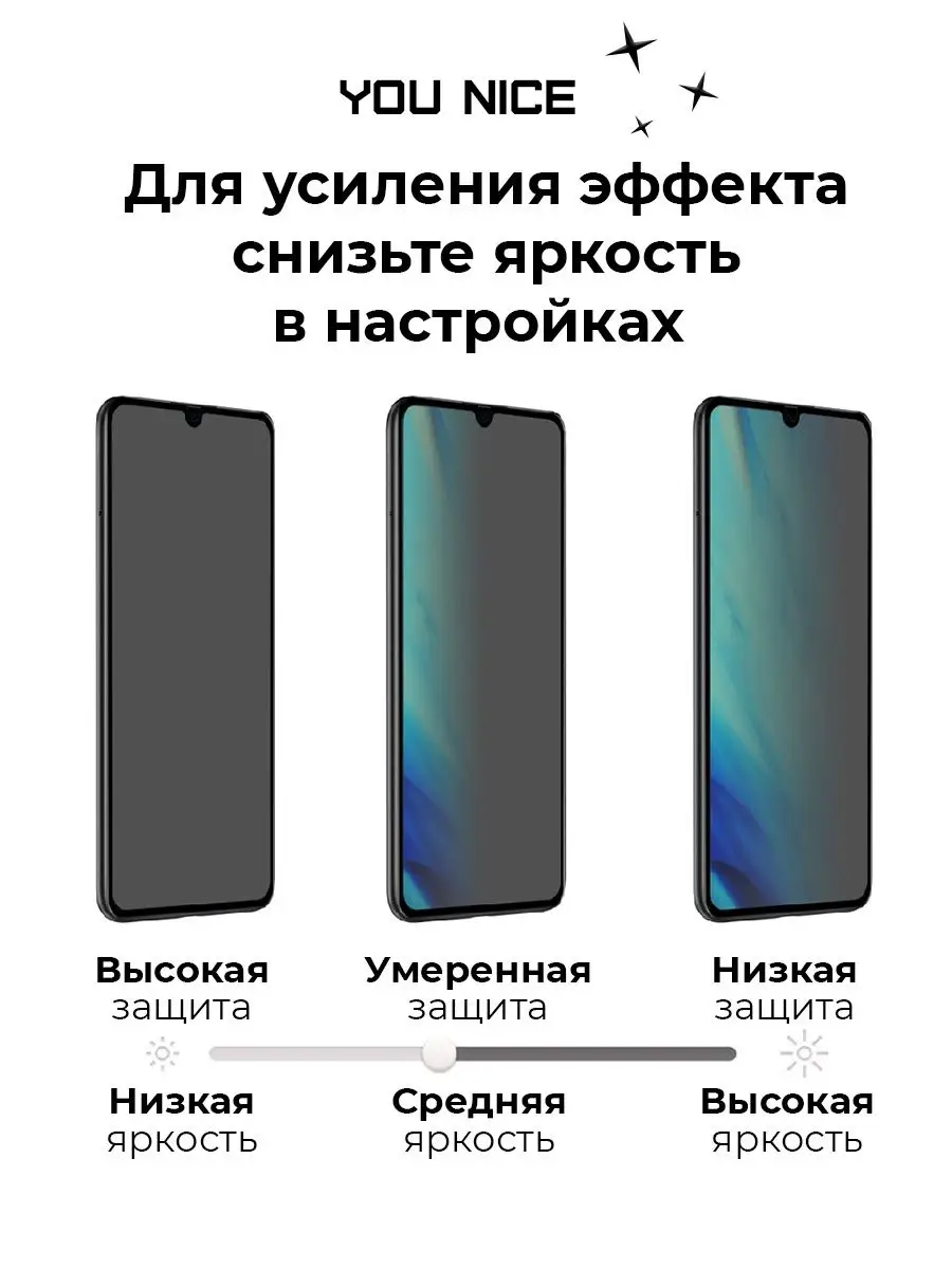 Защитное стекло Антишпион на iPhone 11, iPhone XR, Айфон You nice 17281150  купить в интернет-магазине Wildberries