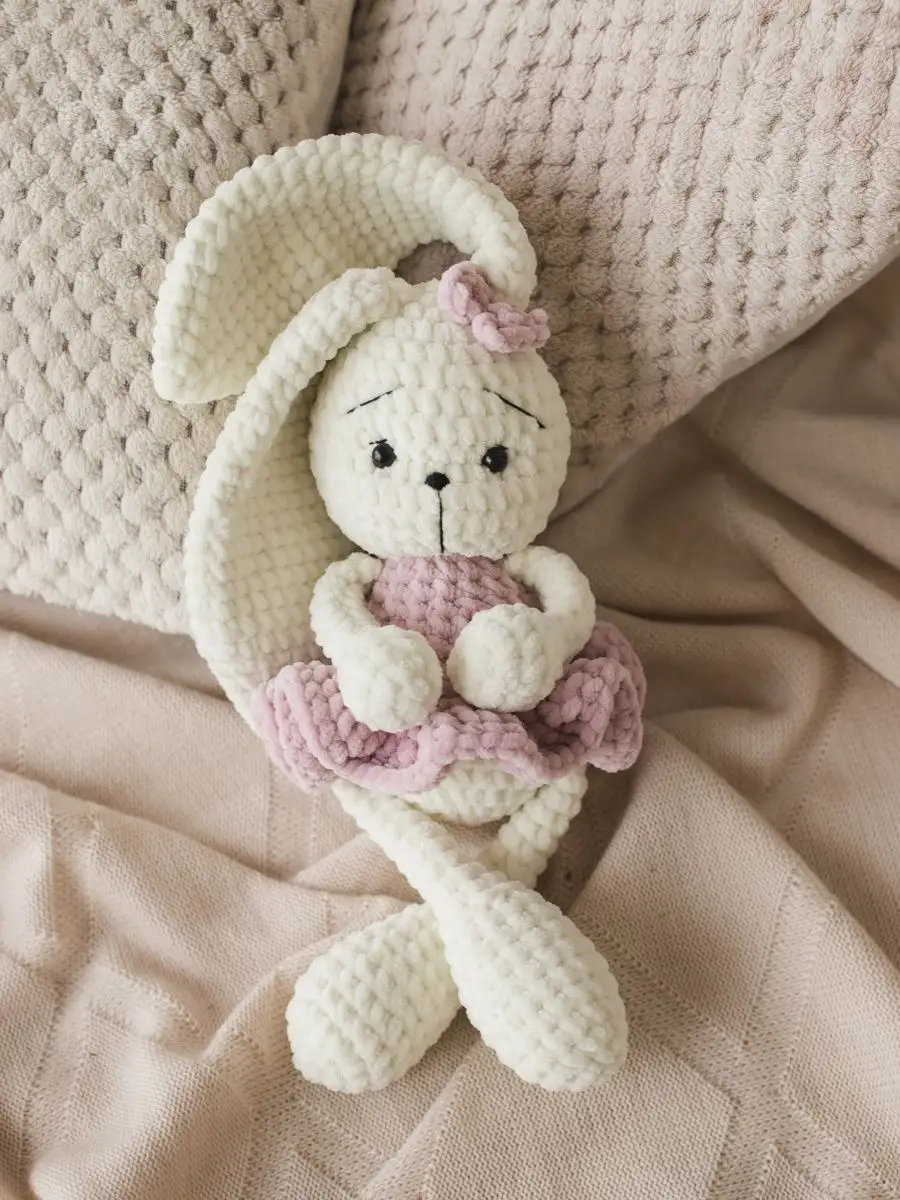 зайка крючком #вязание #игрушки #amigurumi #crochet #вязаниекрючком #заяц #зайчик #bunny #дети