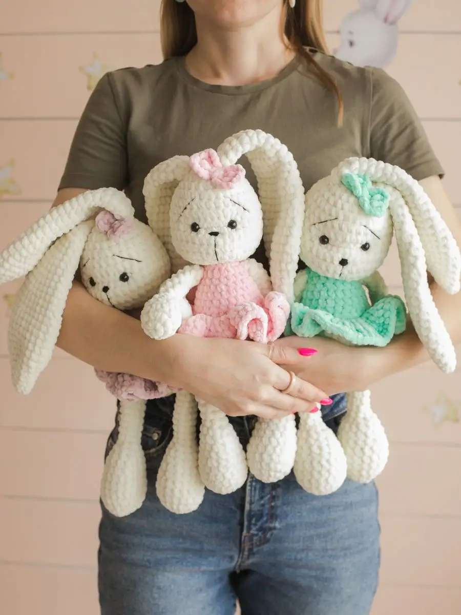 Мягкая игрушка Амигуруми Заяц AMIGURUMI.JOY 17284640 купить за 1 509 ₽ в  интернет-магазине Wildberries