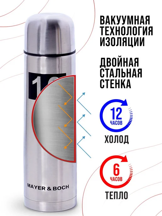 Термос для чая 1 л - фото 12
