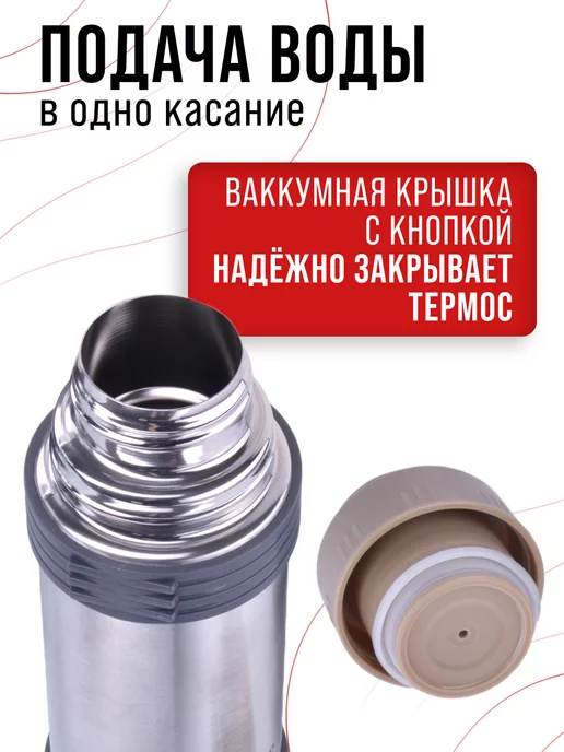 Термос 0.5 для чая металлический с кружкой - фото 6