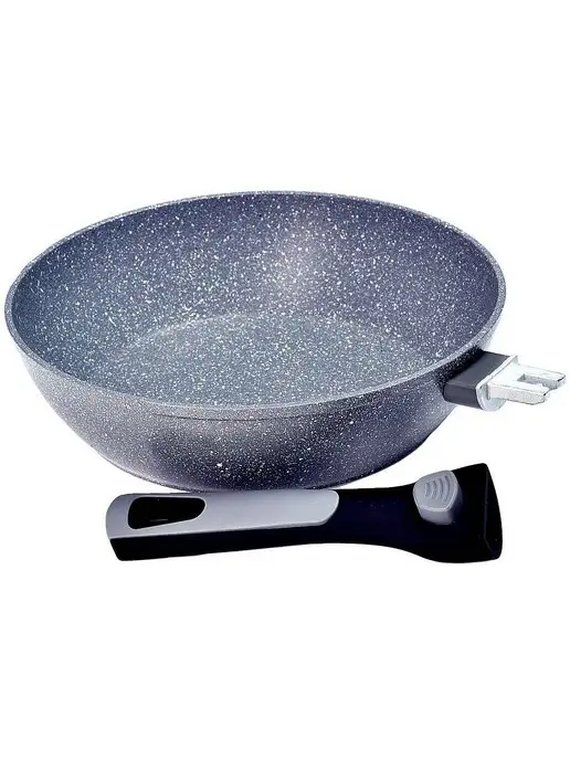 Сковорода с антипригарным покрытием и съемной ручкой, 26 см - фото 4