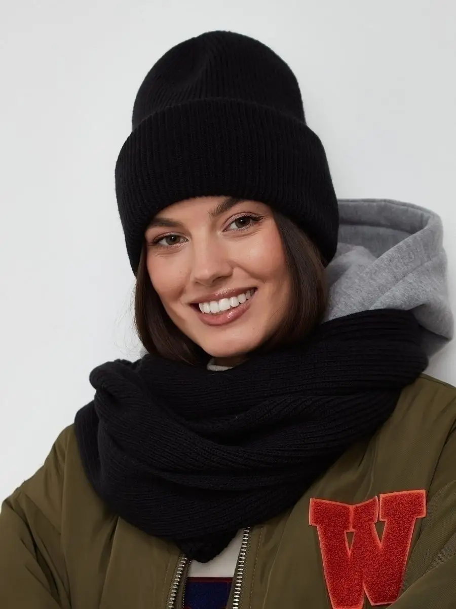 Комплекты шапка с шарфом женские
