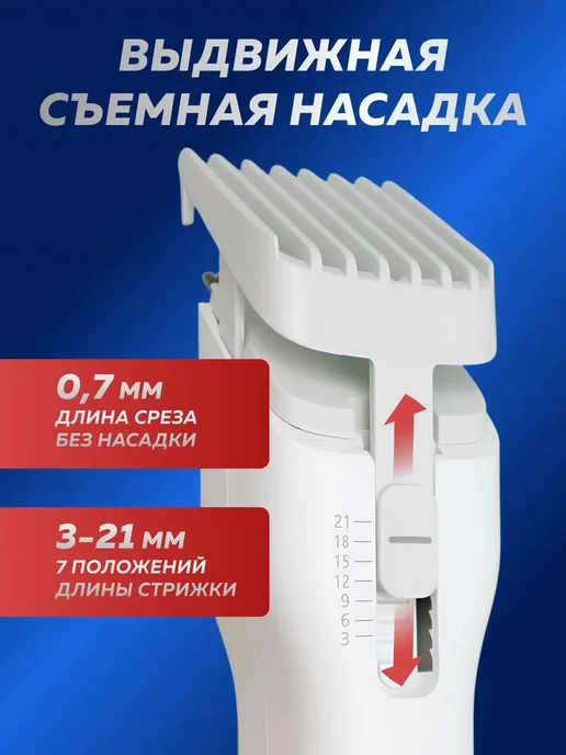 Enchen Машинка для стрижки волос мужская Boost, белый, фото 3
