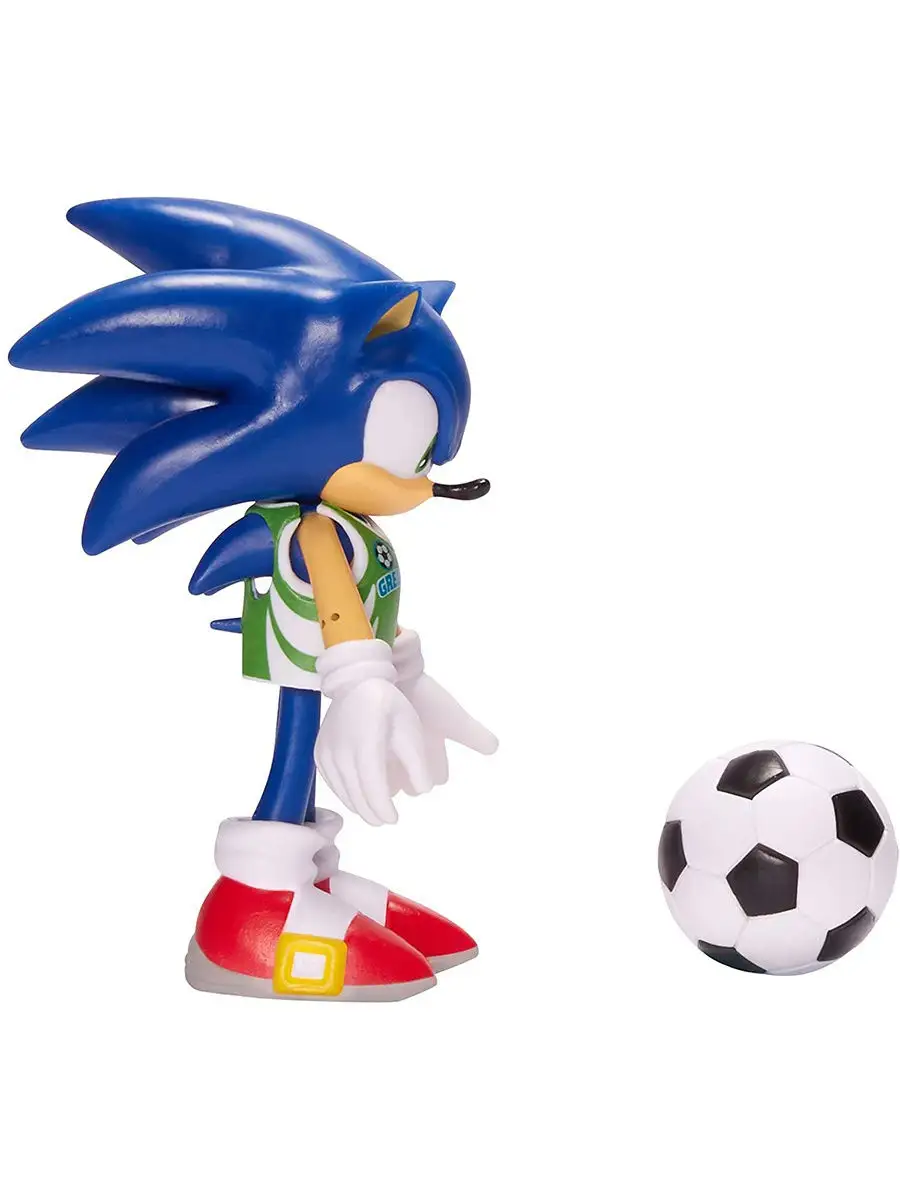 Подвижная фигурка Соник футболист Sonic Soccer Figure 10 см Jakks Pacific  17356973 купить в интернет-магазине Wildberries