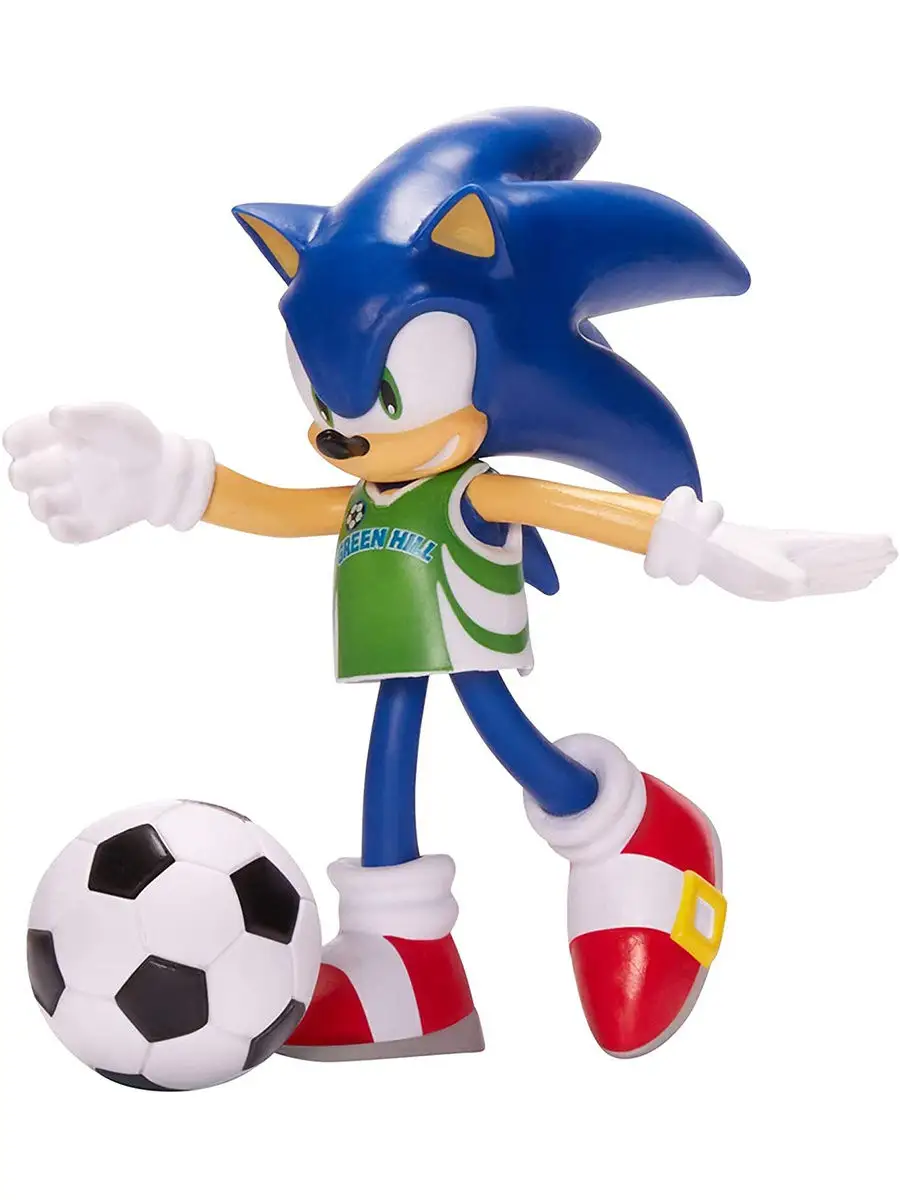 Подвижная фигурка Соник футболист Sonic Soccer Figure 10 см Jakks Pacific  17356973 купить в интернет-магазине Wildberries