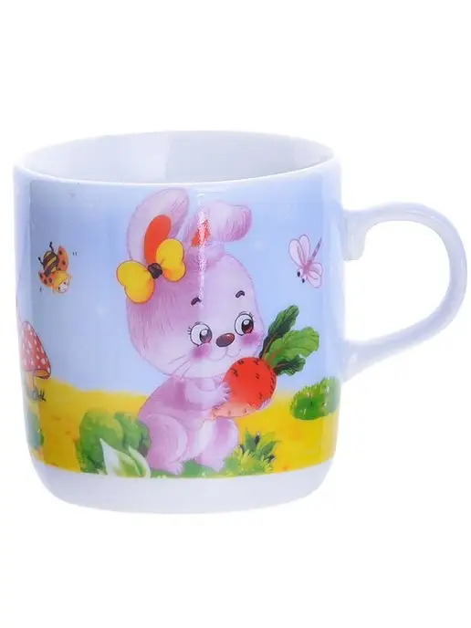 Набор детской посуды фарфор 3 предмета - фото 3