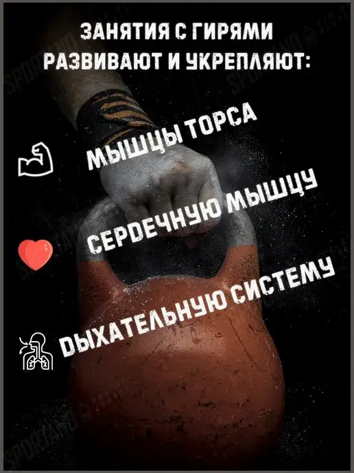 TITAN Гиря 16 кг чугунная, 12 кг, фото 4