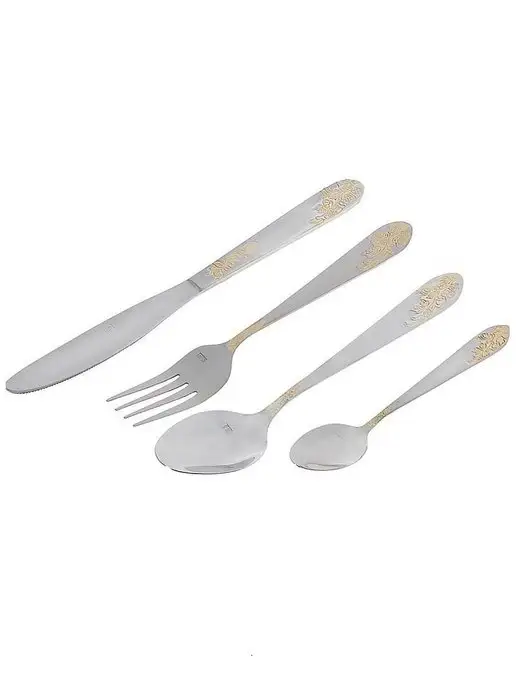 Набор столовых приборов на 6 персон с ножами нержавейка 24 - фото 5