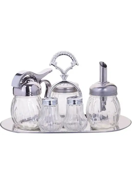 Набор для специй солонка и перечница на подставке - фото 2