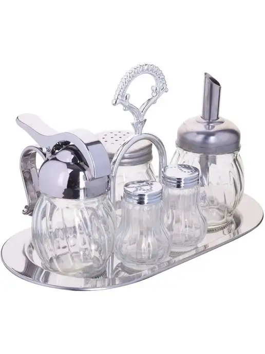 Набор для специй солонка и перечница на подставке - фото 3