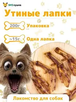 Деревенские натуральные вкусняшки лапки утиные лапы утки ЭКОсушка 17375380 купить за 188 ₽ в интернет-магазине Wildberries