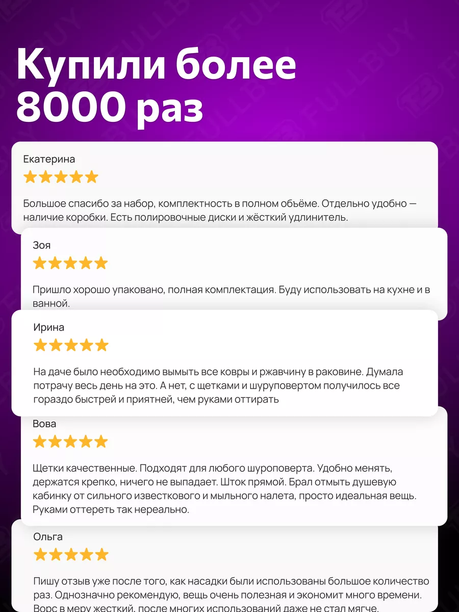 Щетки для дрели и шуруповерта FULLBUY 17376715 купить за 1 217 ₽ в  интернет-магазине Wildberries