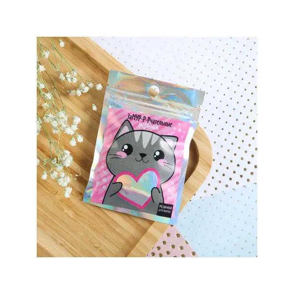 Резинки для волос силиконовые, 50 шт.