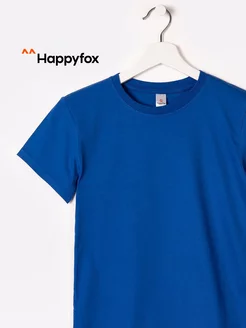 Футболка однотонная 100% хлопок HappyFox 17401163 купить за 450 ₽ в интернет-магазине Wildberries