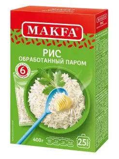 Рис длиннозерный, обработанный паром 400 г MAKFA 17416612 купить за 113 ₽ в интернет-магазине Wildberries