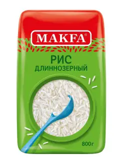 Рис длиннозерный 800 г MAKFA 17416615 купить за 164 ₽ в интернет-магазине Wildberries