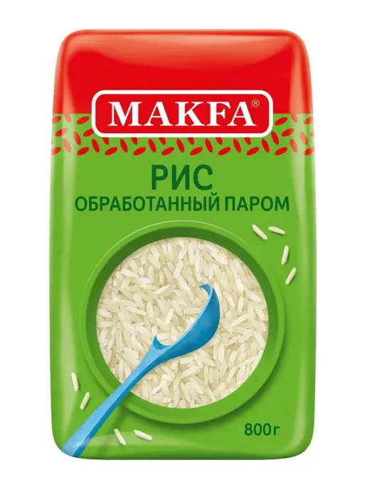 Makfa Рис длиннозерный, обработанный паром 400 г, 800 г