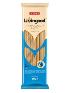 Макароны с растительным кальцием SPAGHETTI 400 г Livingood 17416629 купить за 93 ₽ в интернет-магазине Wildberries