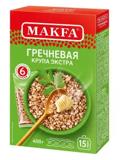 Крупа Гречневая ядрица 400 г MAKFA 17416633 купить за 83 ₽ в интернет-магазине Wildberries