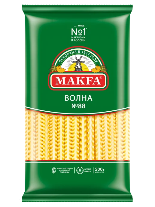 Makfa Макароны "Лапша длинная широкая "Волна" 500 г, 500 г