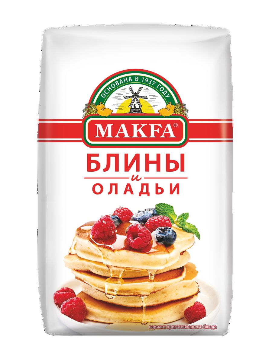 Готовая мучная смесь для блинов и оладий 1 кг MAKFA 17416656 купить в  интернет-магазине Wildberries