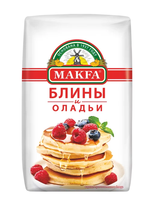 Makfa Готовая мучная смесь для блинов и оладий 1 кг, 1 кг